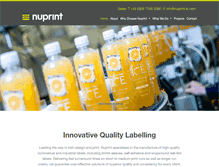 Tablet Screenshot of nuprintuk.com